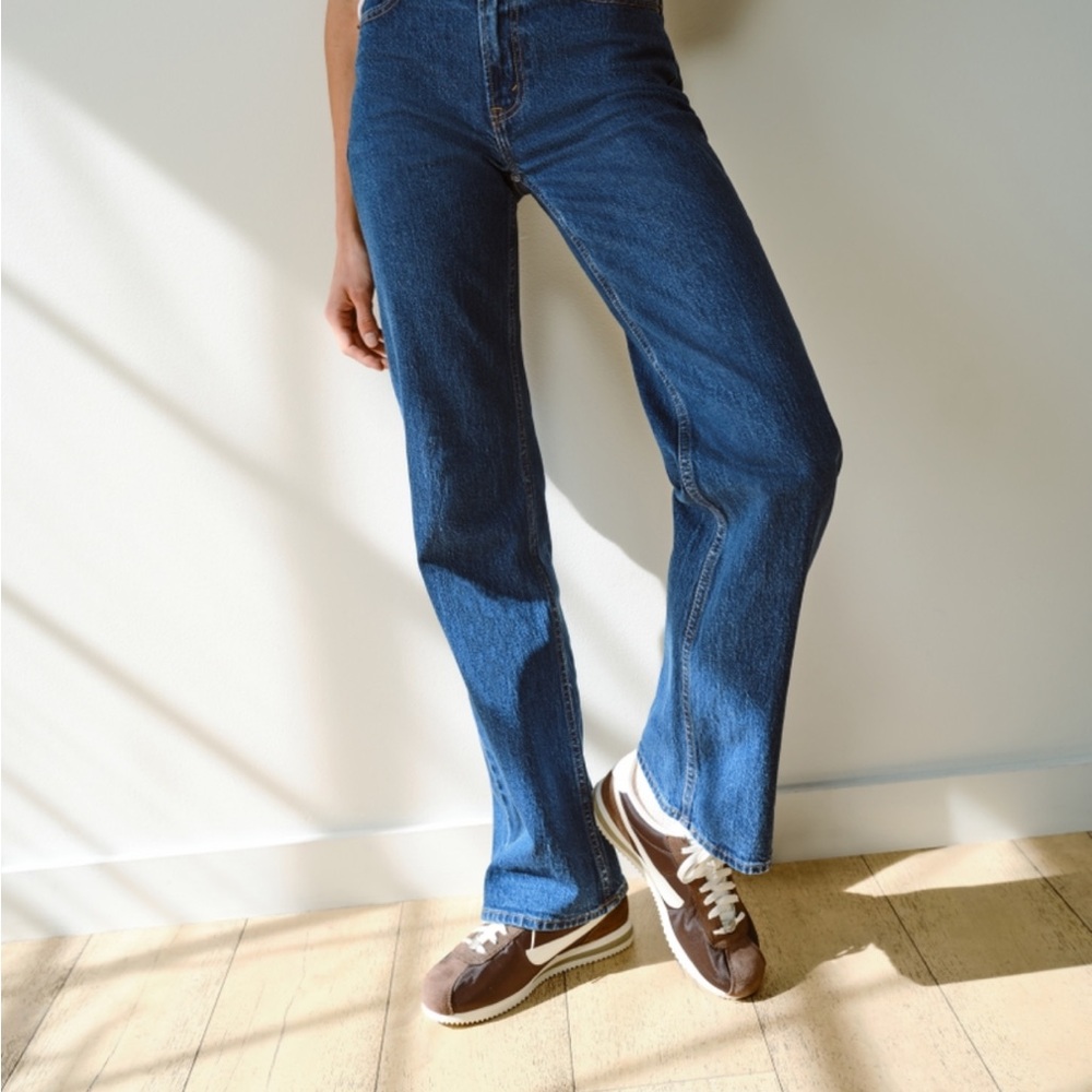 Abercrombie & Fitch High Rise Dark Blue Jeans